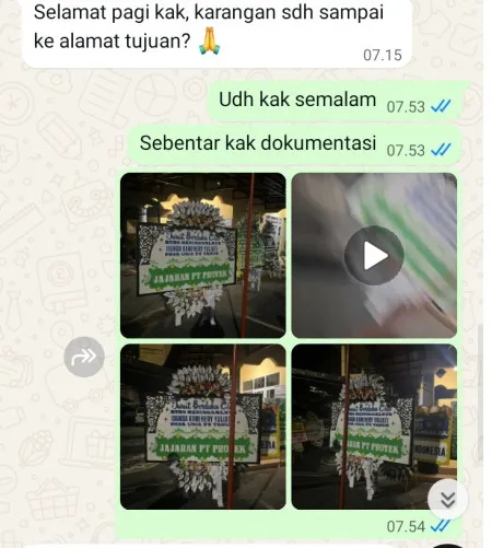 Pengiriman Papan Bunga Selamat Pener Pangkah