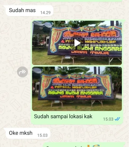 Pengiriman Papan Bunga Pener Pangkah